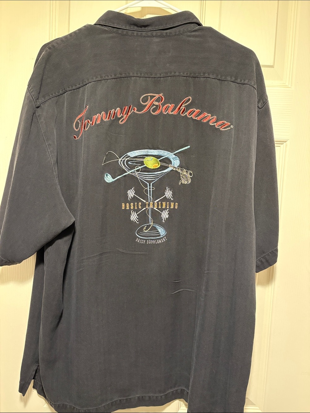 Tommy Bahama Men's Short-Sleeve Button-Down Shirt - Charcoal